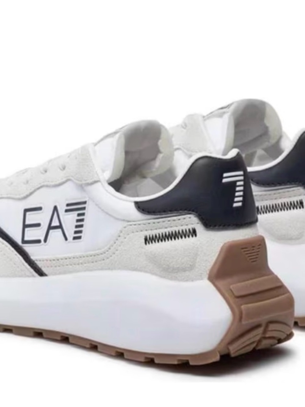 EA7 Emporio Armani Wader Men’s Sneakers White Black Size 8